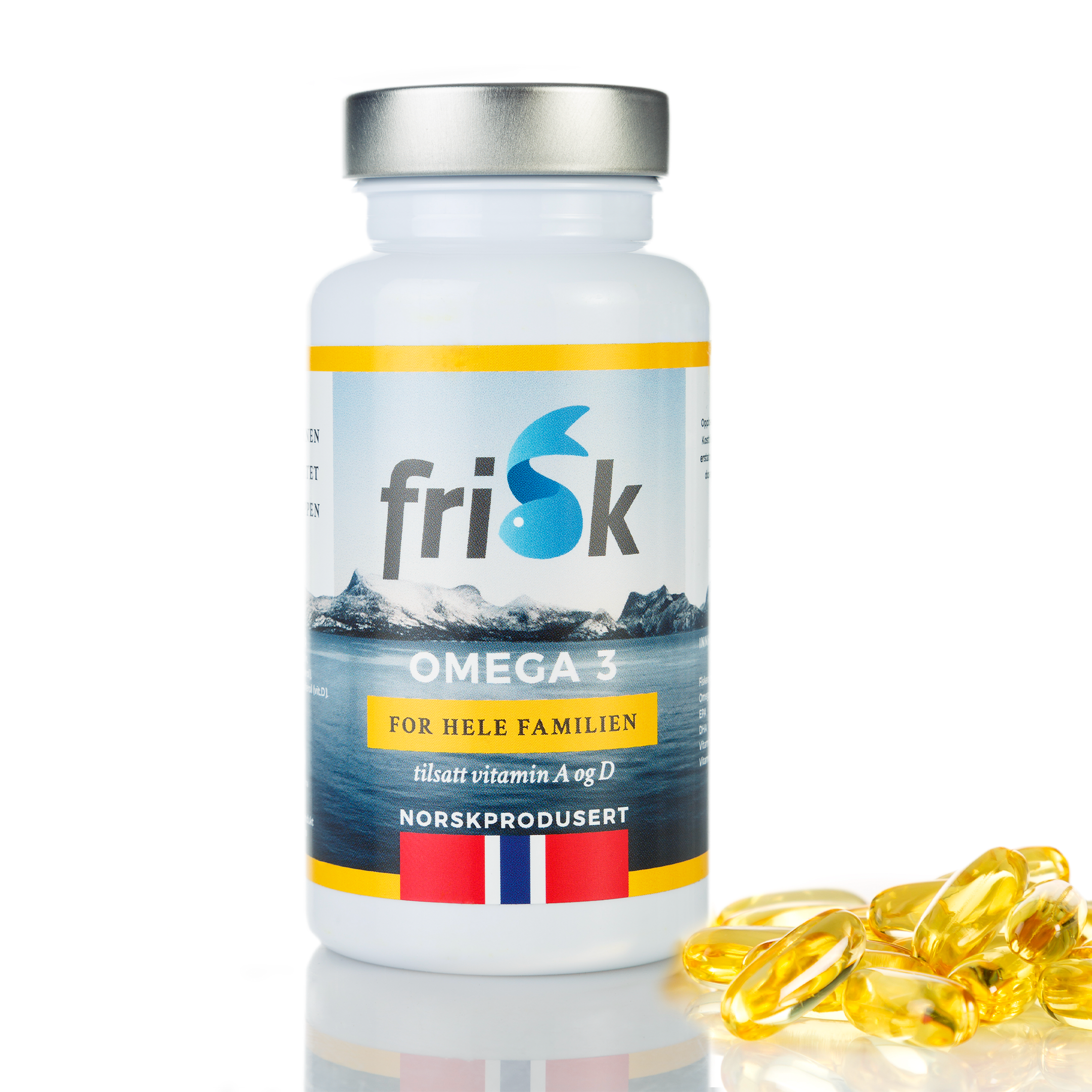 Frisk Omega-3 – Für die ganze Familie (60 Weichkapseln)