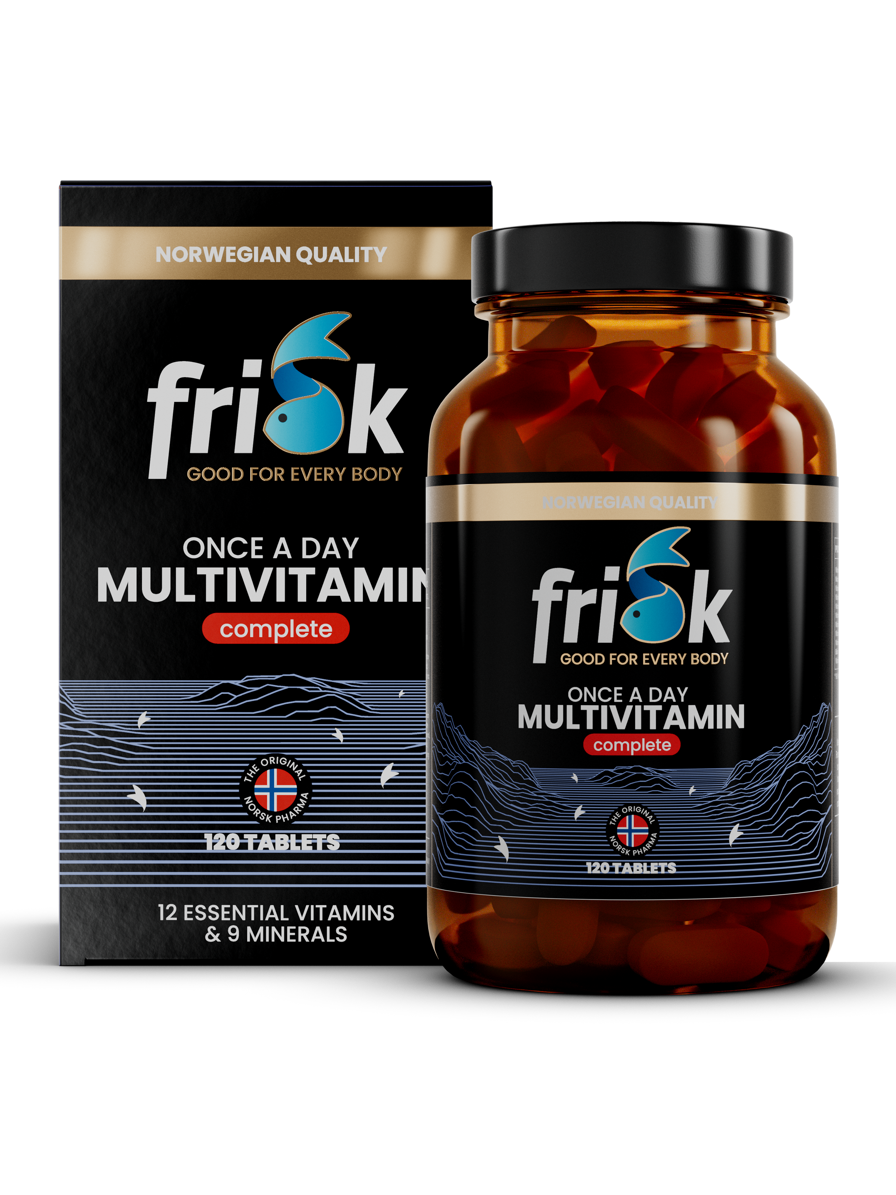 Frisk Einmal täglich Multivitamin Komplett (120 Tabletten)