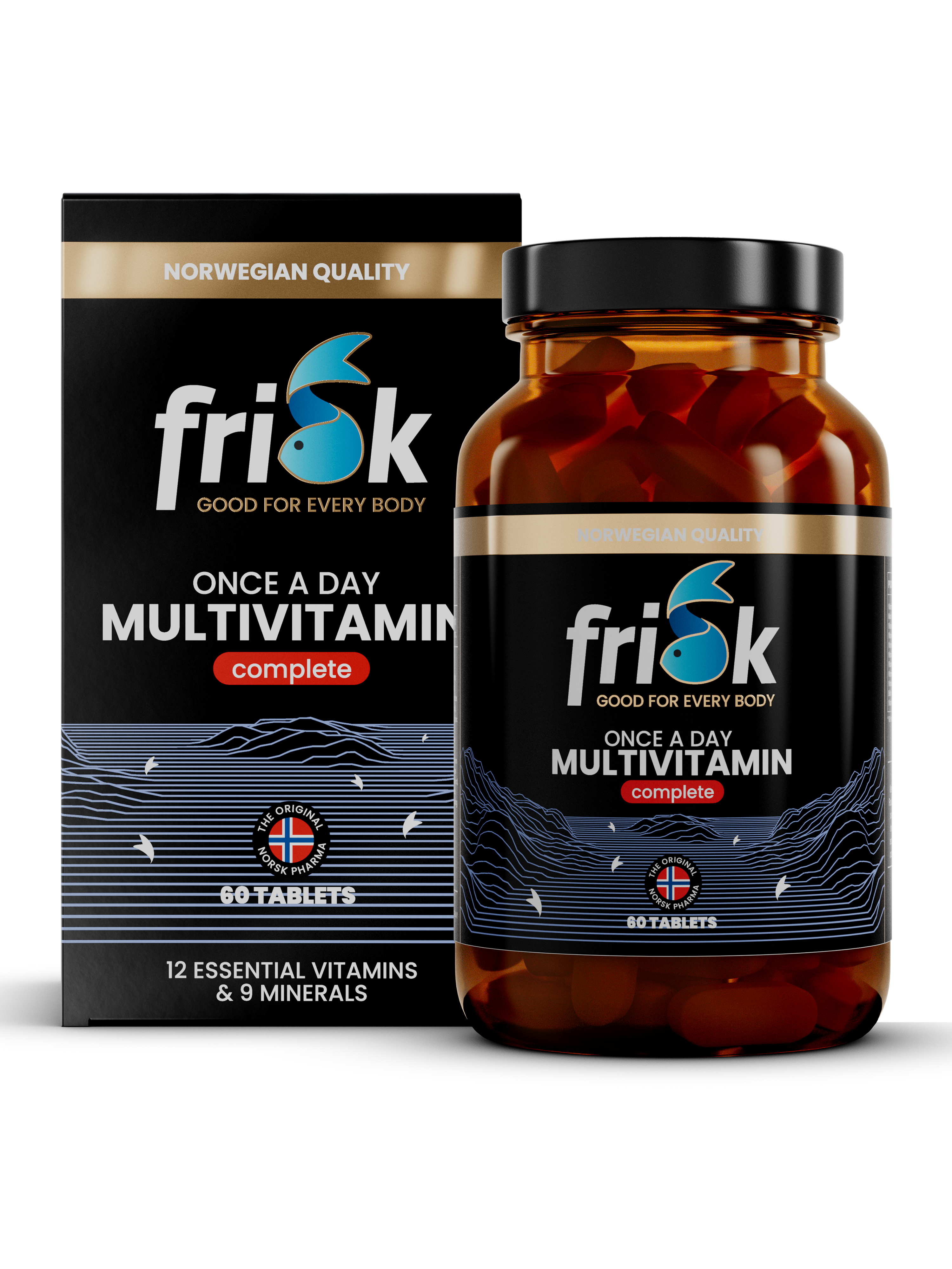 Frisk Einmal täglich Multivitamin Komplett (60 Tabletten)