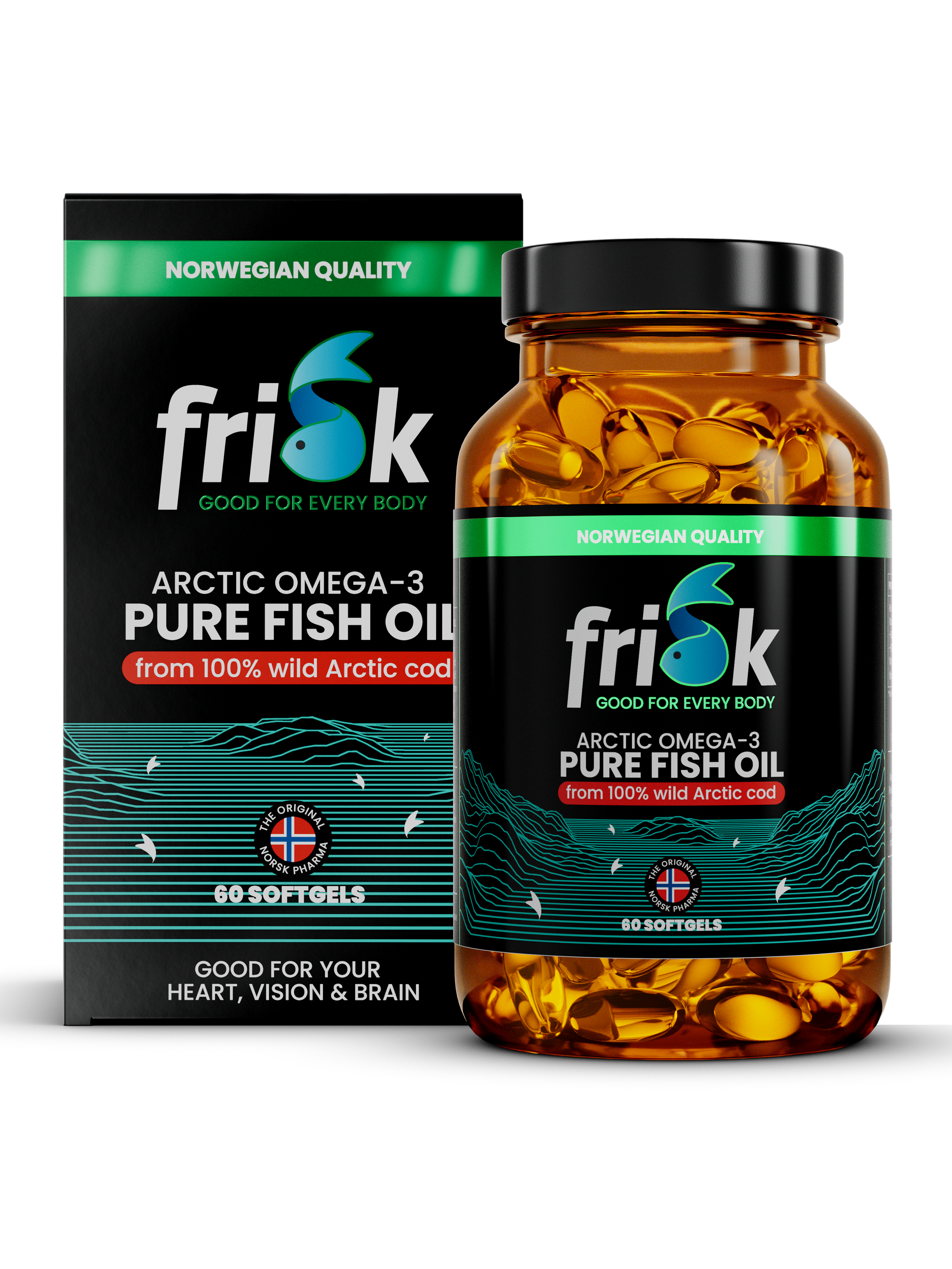 Frisk Arctic Omega-3 Reines Fischöl